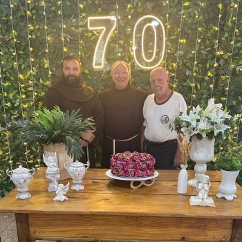 Almoço de aniversário do Frei Arcides - 70 anos